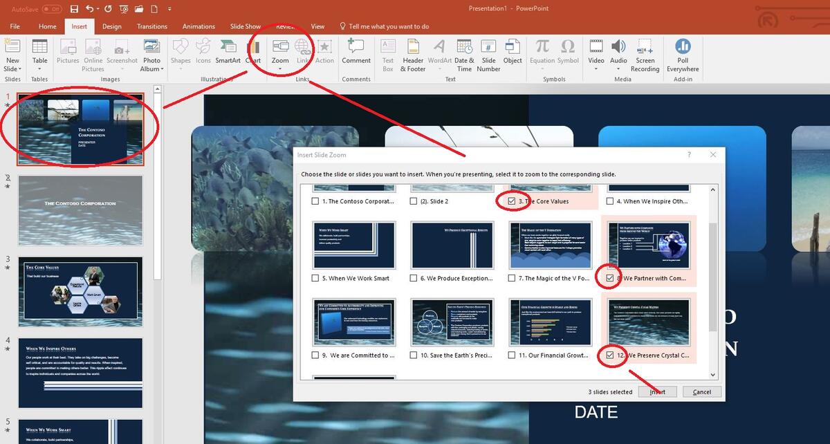 add a link on powerpoint for mac
